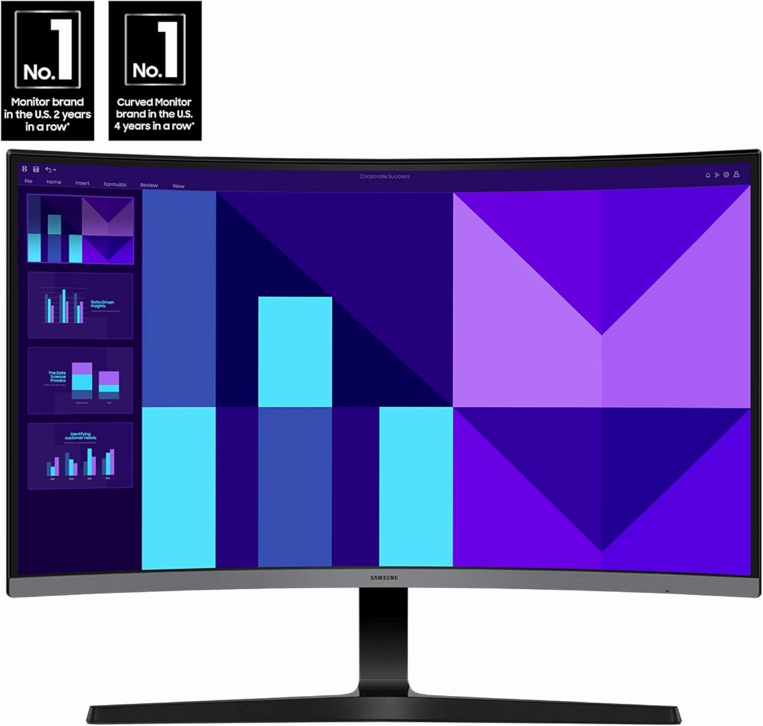 SAMSUNG 32-inch S3 (S39GD) FHD 100Hz Curved Monitor, Game Mode, Eye Saver Mode, Multiple Connectivity with HDMI Port, LS32D396GANXZA, 2025