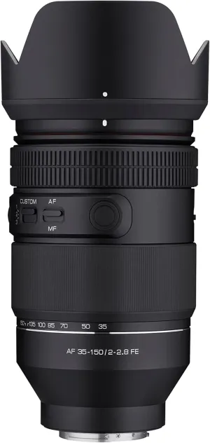 Samyang 35-150mm F2-2.8 Full Frame Zoom Lens for Sony E – Fast Aperture, Autofocus, Video Ready, Weather Sealed, Par-Focal, Bokeh, Linear STM Motor, Custom Modes, Manual Focus Support