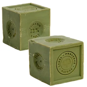 Savon De Marseille - French Soap Cube Made with 72% Pure Organic Olive Oil - Suitable for all Skin Types - Nourishing Body and Hand Wash - 10.6oz Cubes - Set of 2
