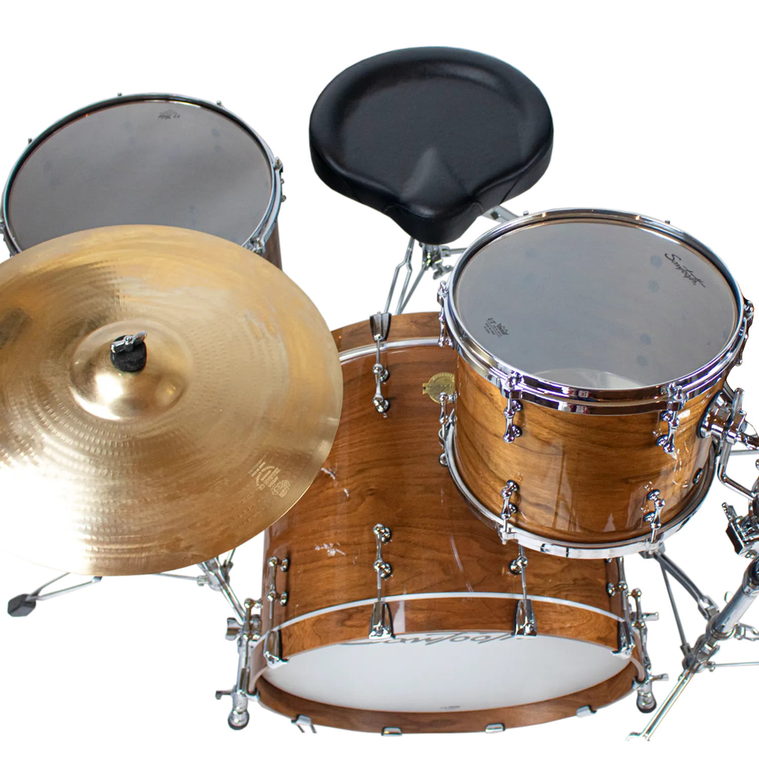 Sawtooth Hickory Series 24" Bass Drum, 3pc Shell Pack, Natural Gloss