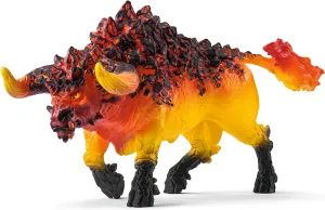 Schleich Eldrador Creatures Mythical Creatures Toys for Kids, Lava Monster Action Figure, Fire Bull, Ages 7 