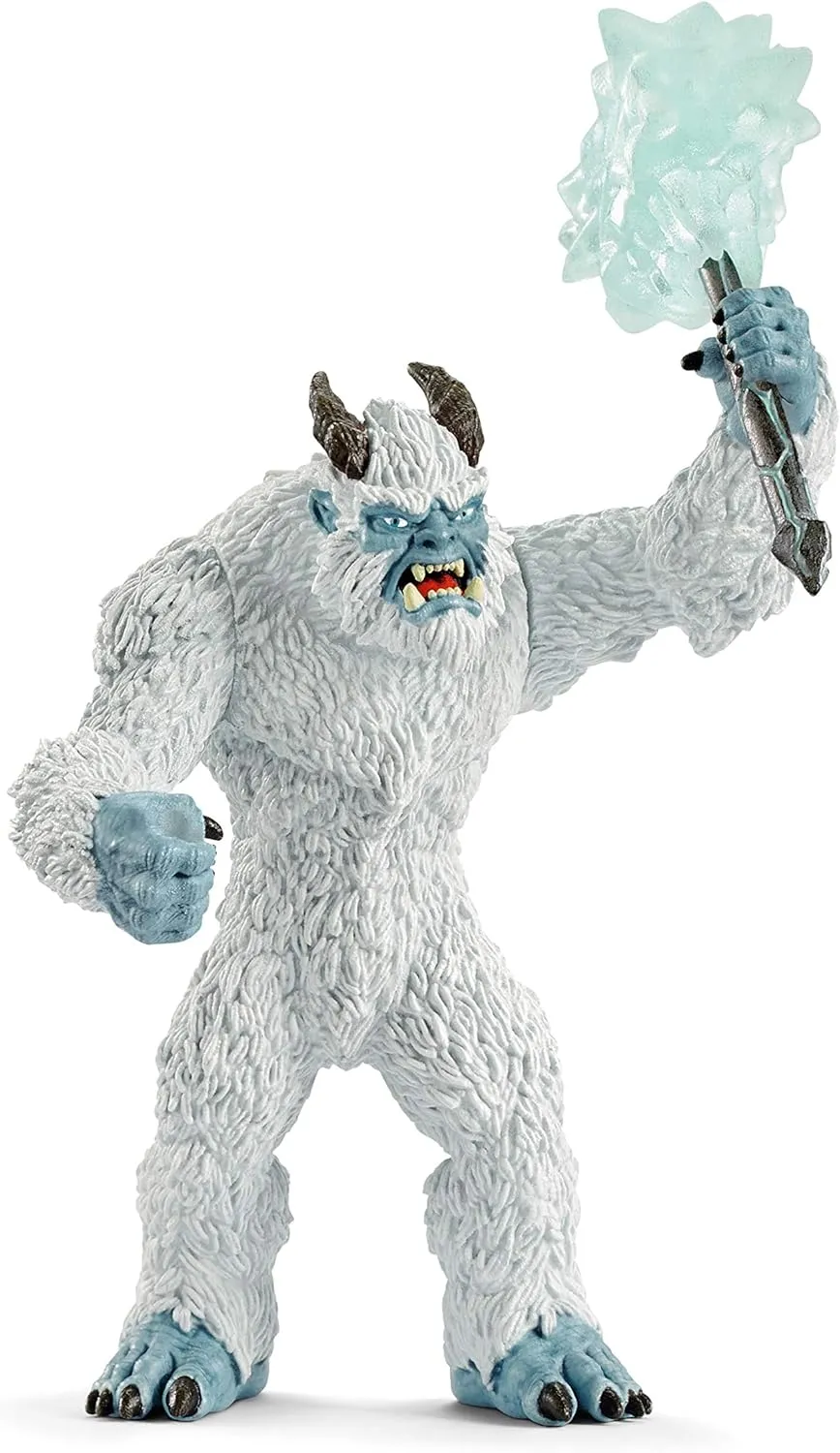 Schleich Eldrador Creatures Mythical Ice Creature with Frozen Hammer Figurine - Icy Monster Action Toy with Movable Arms and Ice Hammer Accessory, Durable Toy for Boys and Girls, Gift for Kids Ages 7 