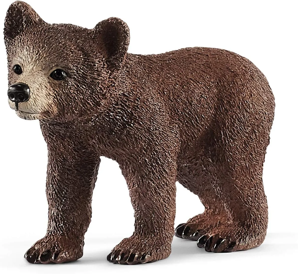 Schleich Wild Life, 4-Piece Playset, Animal Toys for Kids Ages 3-8, Grizzly Bear Mother with Cub and Fish