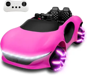 SEALIGHT 12V Kids Ride On Truck Car w/Parent Remote Control, 4 * 380W Motors, 3 Speeds, Emergency Braking, LED Lights, Music & Horn, Kids Electric Vehicles for Boy Girl Gift