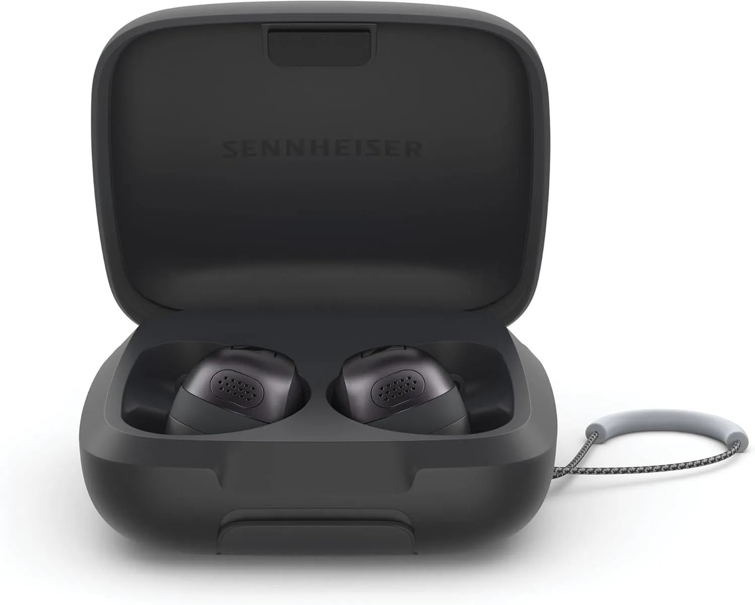 Sennheiser Momentum Sport Earbuds with Sport Sound Tuning and Adaptive ANC, Secure Fit, 24-Hour Battery Life, Fitness Tracker for Body Performance Data - Graphite