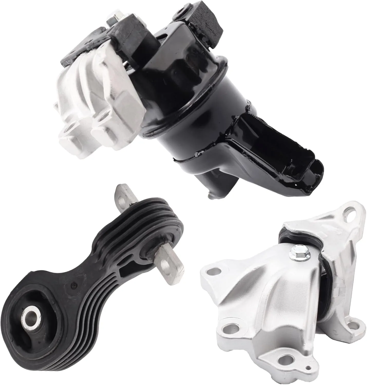 Set of 3 Engine Motor Mount & Trans Mount Compatible with 2012-2013 Honda Civic 1.8L Coupe/Sedan Replacement for A65048 A65021 A65087 50890TR0A81 50850TR6A81 50820TR0A81