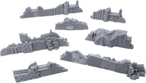 Shanty Obstacles by Terrain4Print, 3D Printed Tabletop RPG Scenery and Wargame Terrain for 28mm Miniatures
