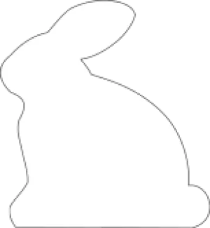 SHAPES ETC. Sticky Shape Notepad - Rabbit