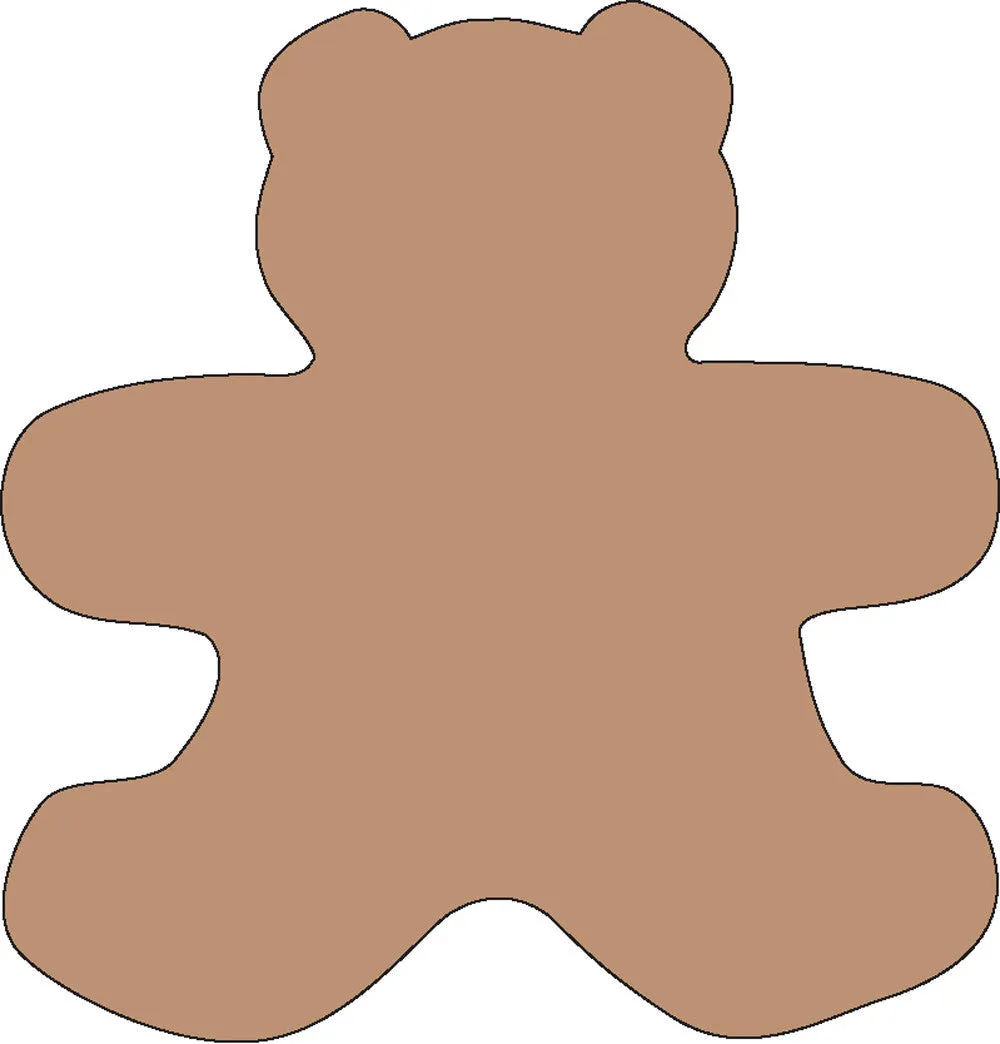 SHAPES ETC. Sticky Shape Notepad - Teddy Bear