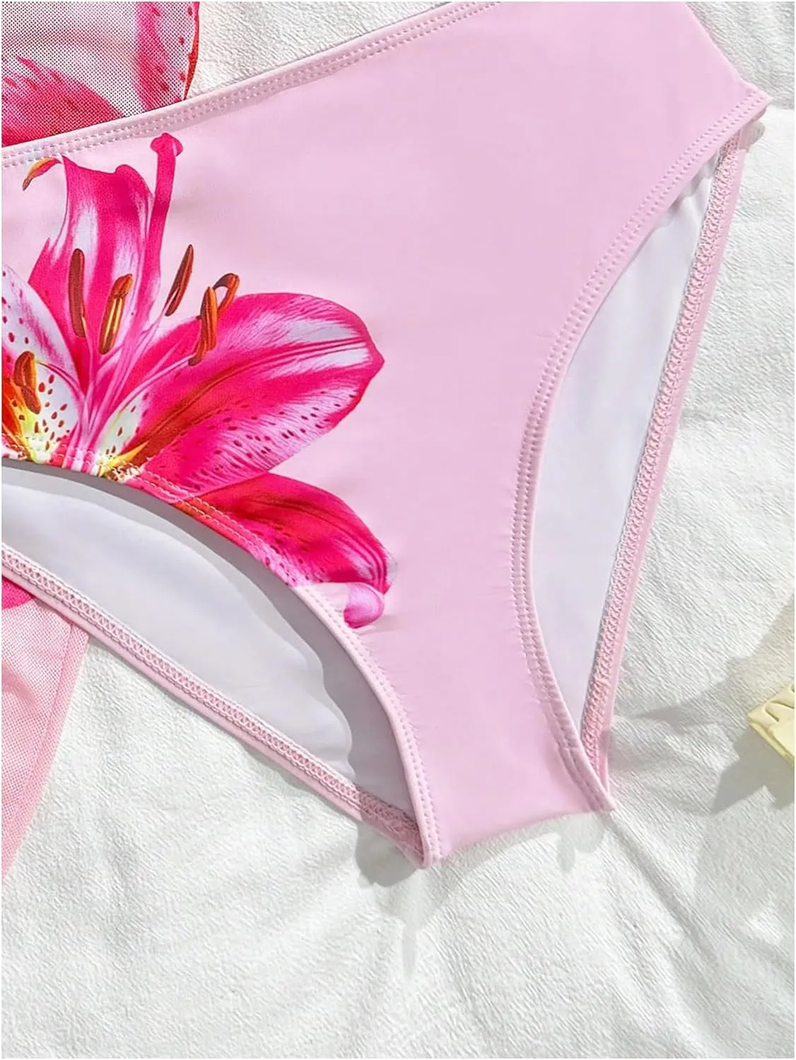SHENHE Girl's 3 Piece Cute Halter Triangle Bikini Swimsuit with Beach Cover Up
