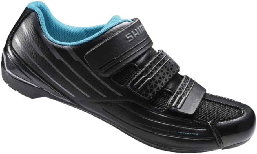 Shimano RP2W SPD-SL Women's Shoes, Black, Size 43 EUR, 10.4 US.