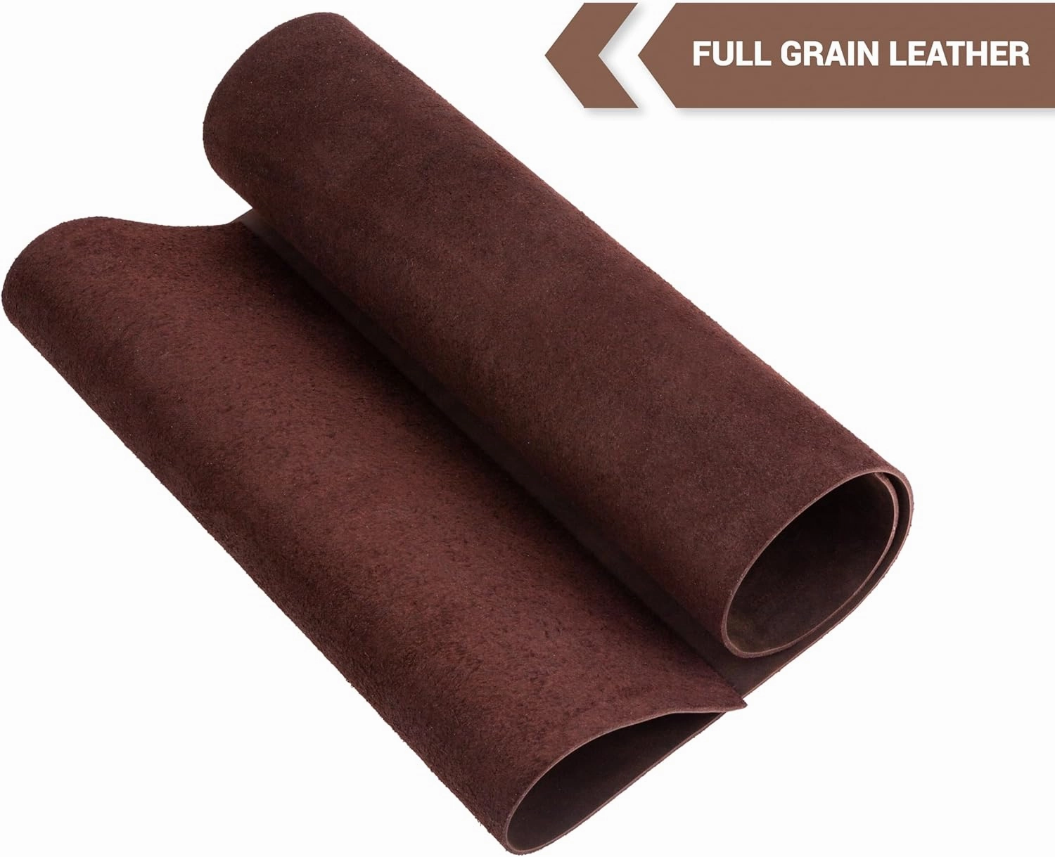 Shkira 12''X24'' Genuine Dark Brown Leather Sheets for Crafts - Tooling Leather Square - 2.0MM Thick Genuine Top Full Grain Oil Tan - Thick Cowhide Pieces Square