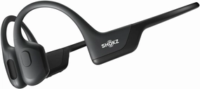 SHOKZ OpenRun Pro - Open-Ear Bluetooth Bone Conduction Sport Headphones, Sweat Resistant Wireless Earphones for Workouts and Running with Premium Deep Base - Built-in Mic, with Hair Band, Black