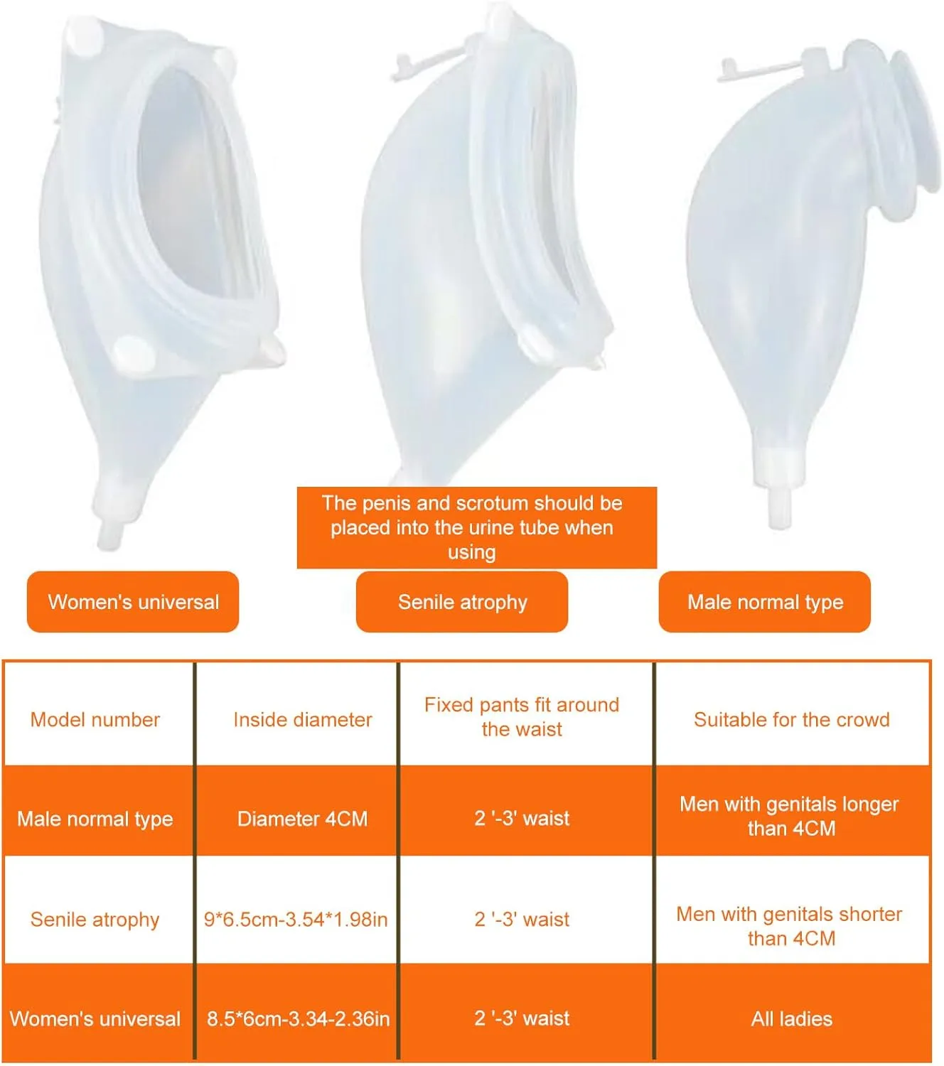 Silicone Collector Bag Comfortable Leak Proof Designs for Men Outdoor Urination Solution for Travel and Night Use