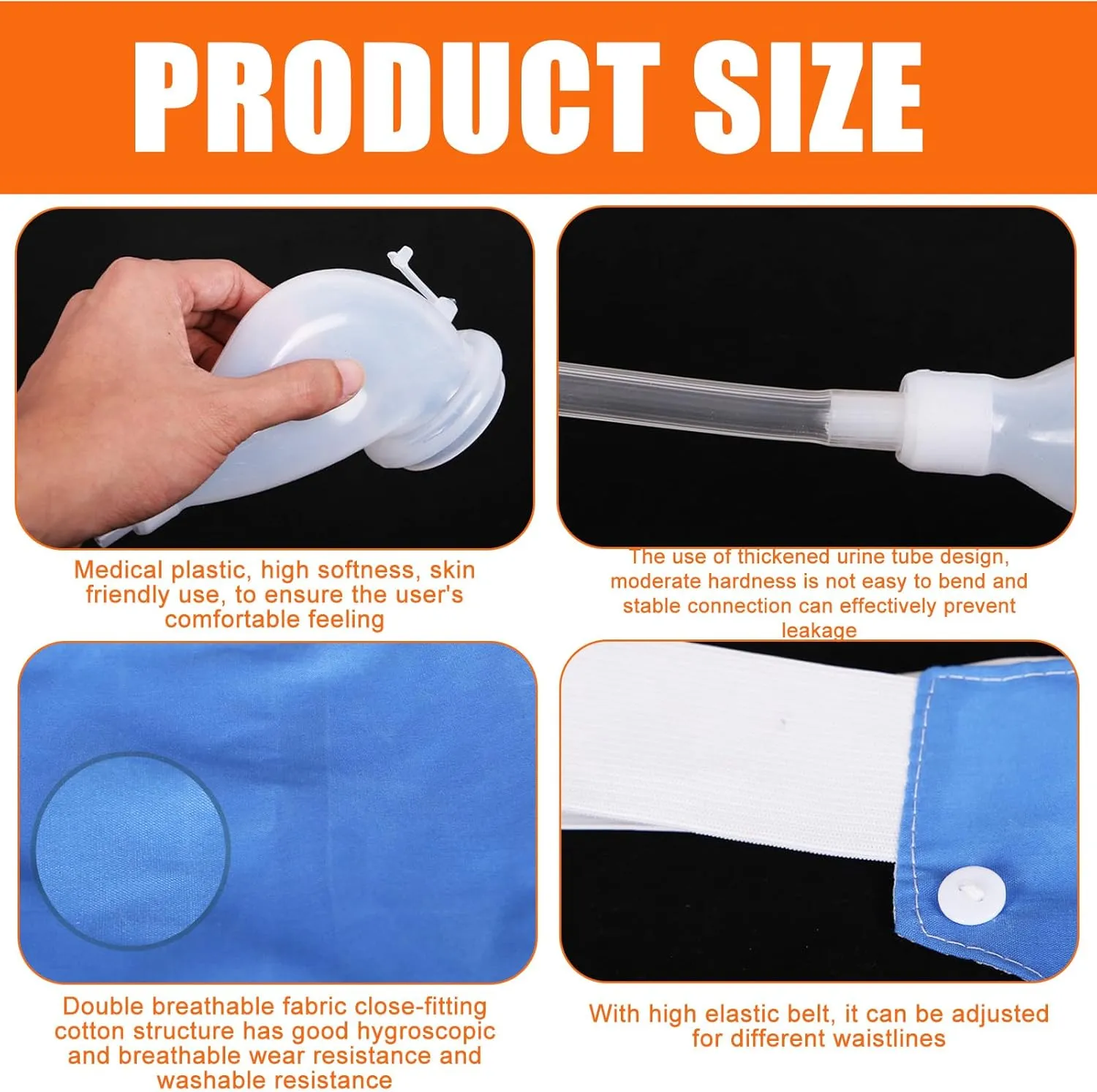 Silicone Collector Bag Comfortable Leak Proof Designs for Men Outdoor Urination Solution for Travel and Night Use