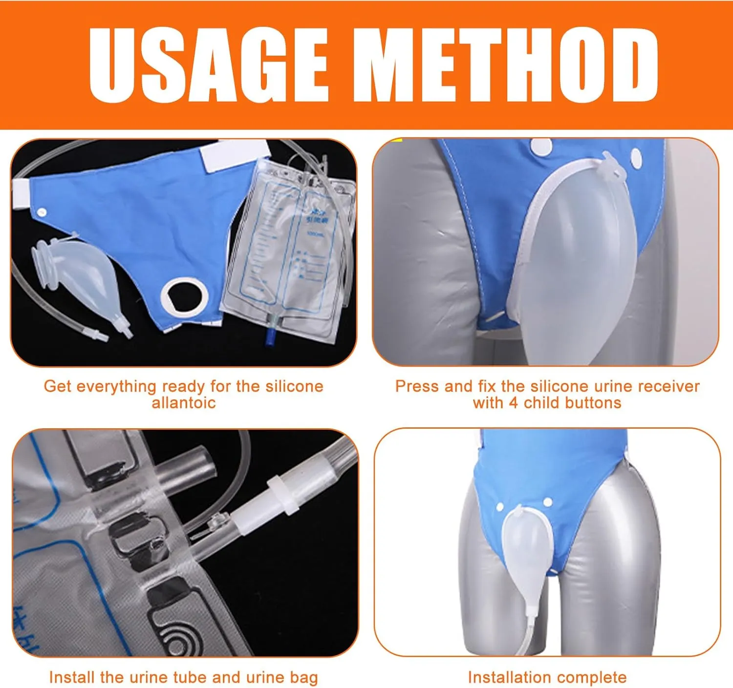 Silicone Collector Bag Comfortable Leak Proof Designs for Men Outdoor Urination Solution for Travel and Night Use