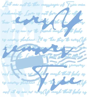 Sizzix Layered Reusable Crafts 4PK Scroll Text by Olivia Rose | 664916 | Chapter 4 2022 Stencils, Mulitcolour
