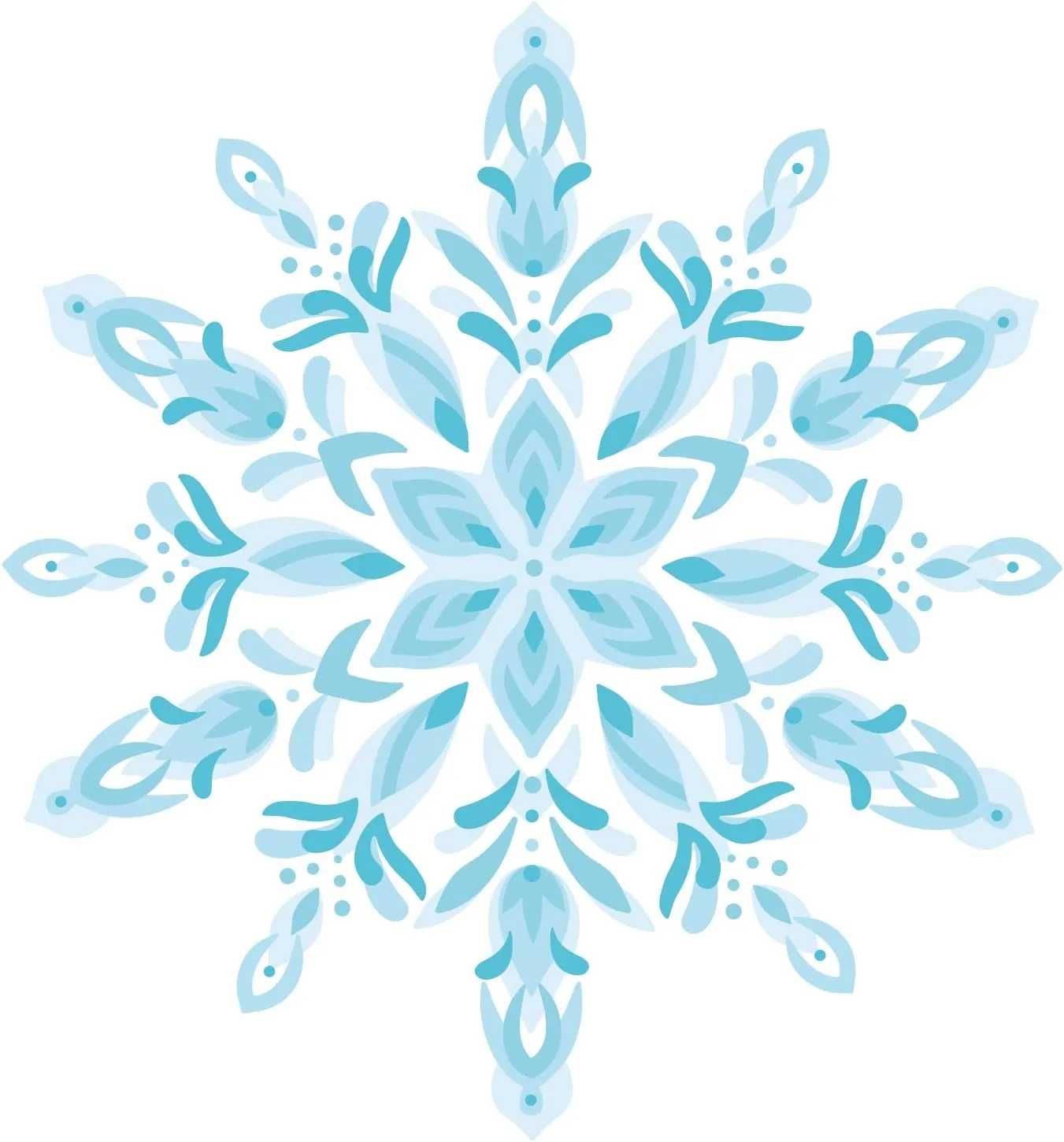Sizzix Layered Reusable Crafts 4PK Snowflake | 664932 | Chapter 4 2022 Stencils, Mulitcolour