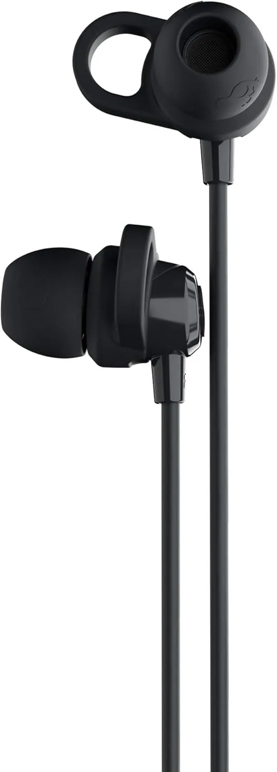 Skullcandy Jib  In-Ear Wireless Earbuds, 6 Hr Battery, Microphone, Works with iPhone Android and Bluetooth Devices - Black
