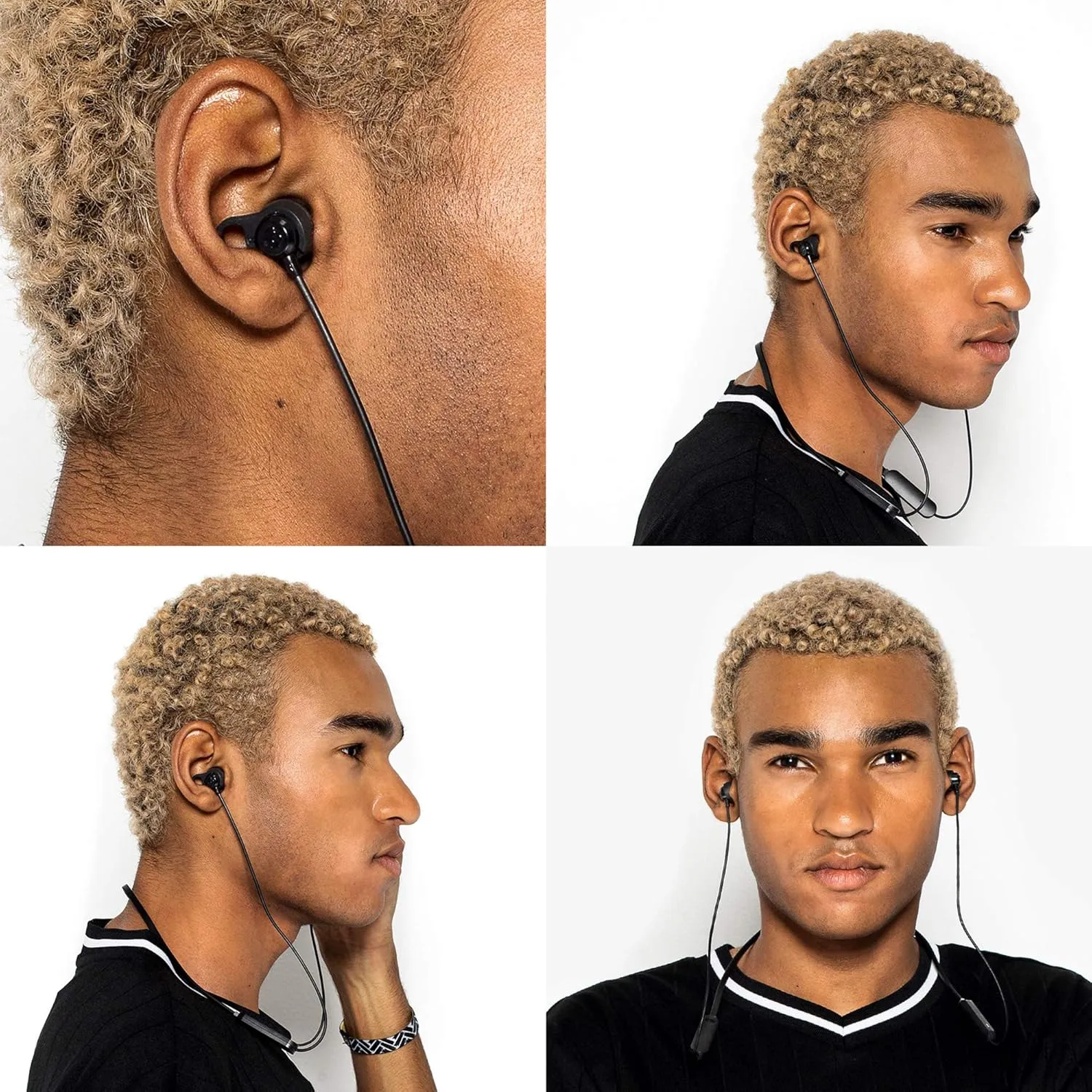 Skullcandy Jib  In-Ear Wireless Earbuds, 6 Hr Battery, Microphone, Works with iPhone Android and Bluetooth Devices - Black