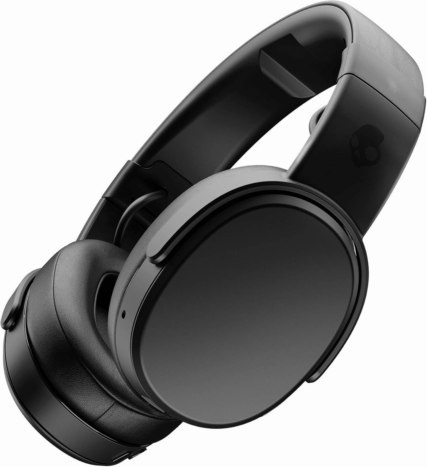 Skullcandy Crusher Wireless Over-Ear Bluetooth Headphones with 40mm Drivers, 40-Hour Battery, Rapid Charge, Built-in Microphone, and Foldable Design - Black