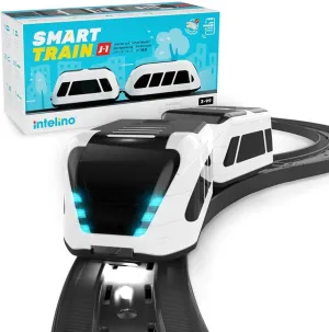 Smart Train Starter Set: Award-Winning Robot Toy Train; App-Based   Screen-Free Drive Modes; 3 Free Apps for Playing and Learning; Programmable with Color Tiles, Scratch & Python; for Ages 3 