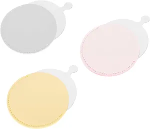 SOIMISS 4sets Travel Mirror Mini Round Shape Makeup Mirror Portable Small Compact 3pcs*4
