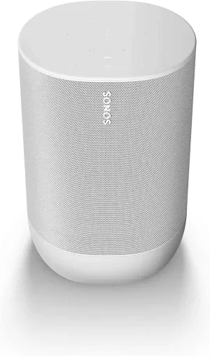Sonos Move - Battery-powered smart speaker, Wi-Fi and Bluetooth with Alexa built-in - Lunar White (Renewed)