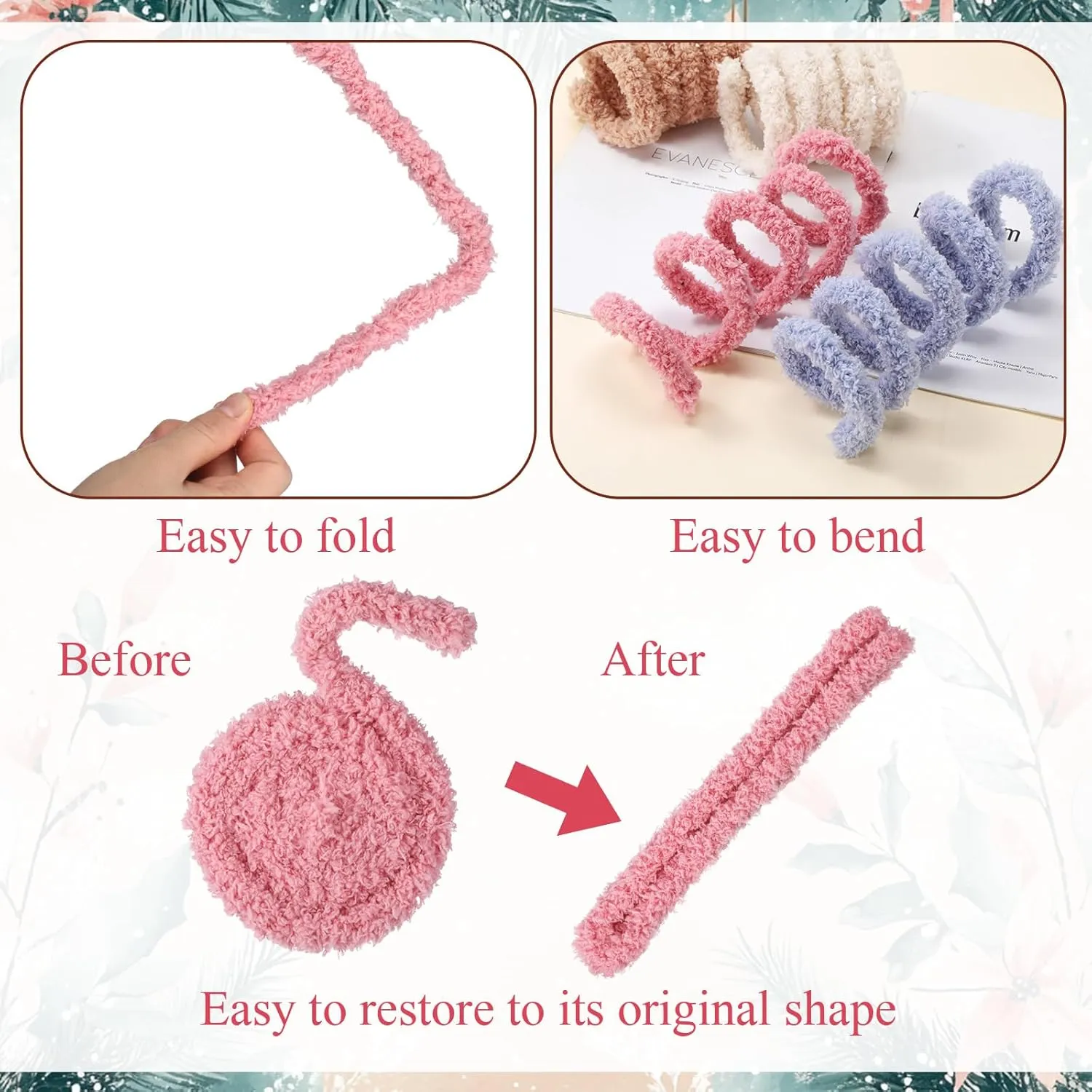 Sonwyoung 24 Pcs 39.37 Inches Jumbo Pipe Cleaners Bulk Coral Fleece Fur Thick Pipe Cleaners Chenille Stems Craft Supplies Wedding Graduation Gifts DIY(Multicolor)