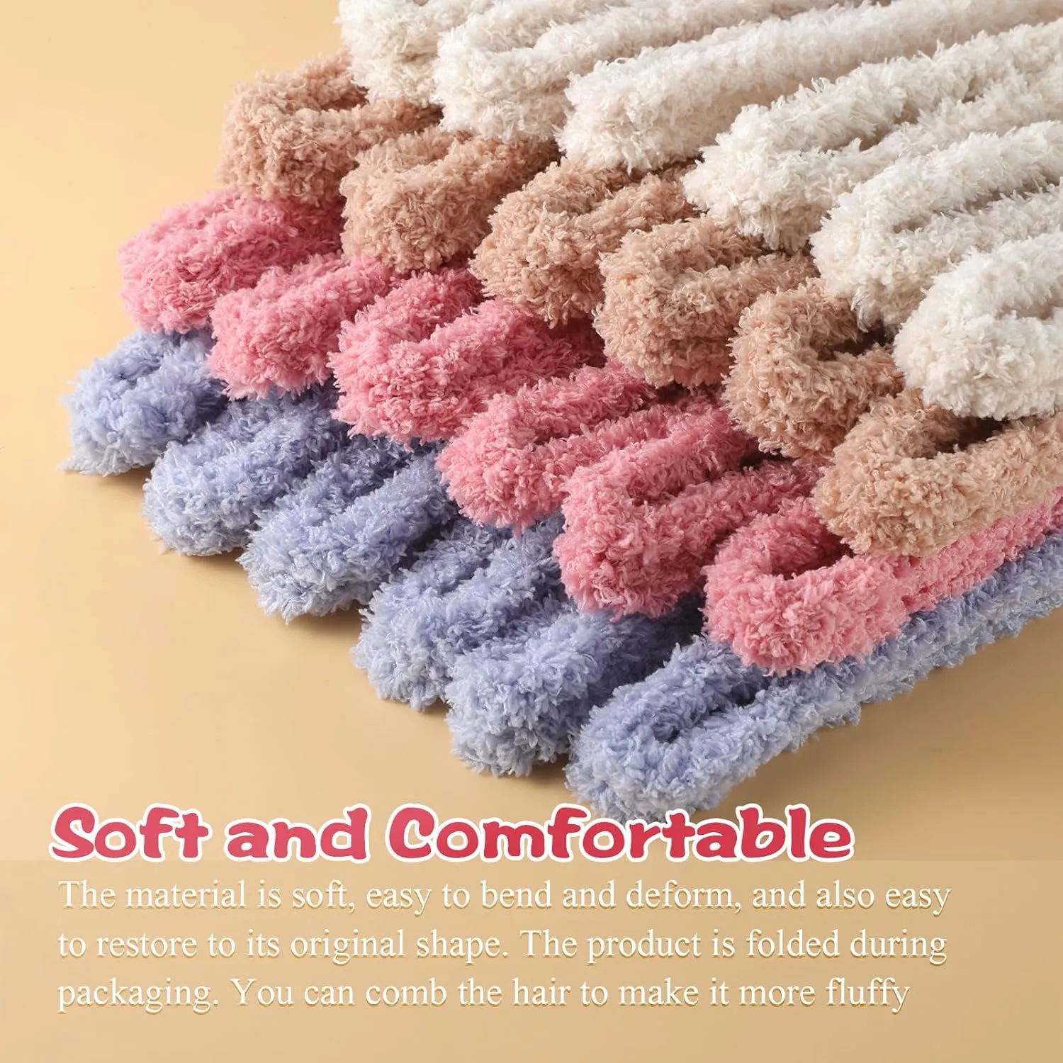 Sonwyoung 24 Pcs 39.37 Inches Jumbo Pipe Cleaners Bulk Coral Fleece Fur Thick Pipe Cleaners Chenille Stems Craft Supplies Wedding Graduation Gifts DIY(Multicolor)