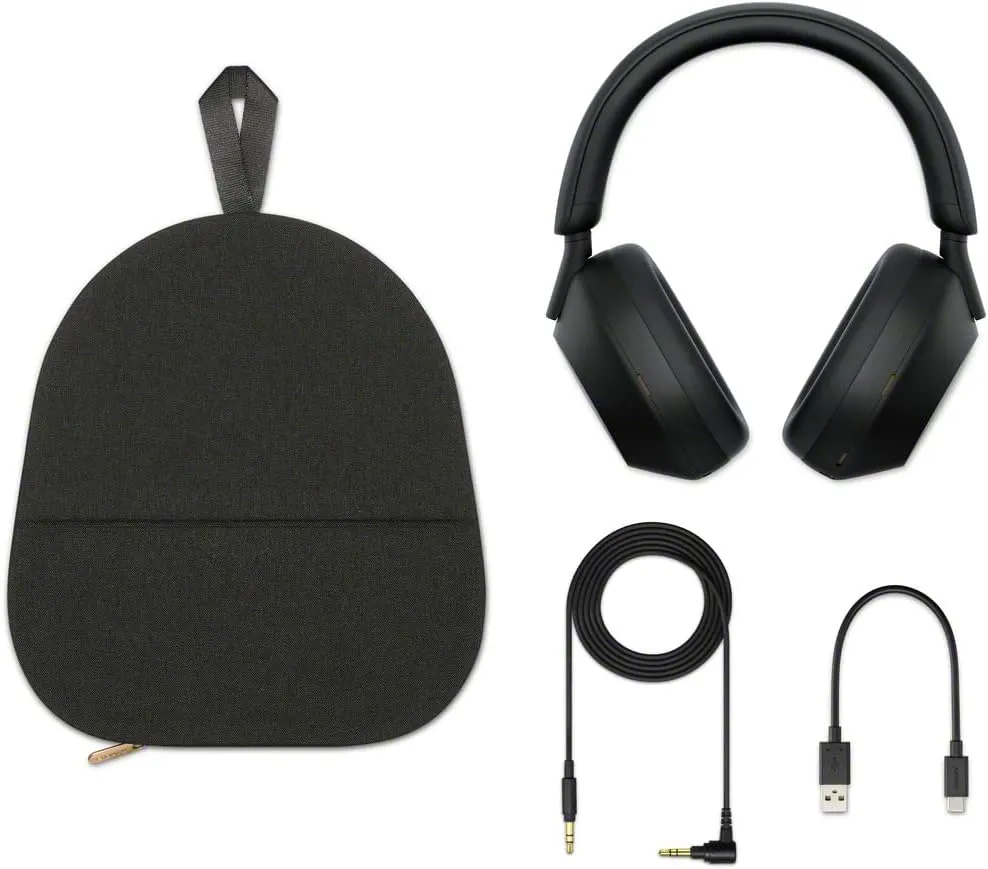 Sony WH-1000XM5 The Best Wireless Noise Canceling Headphones, Auto NC Optimizer, 30-Hour Battery, Alexa Voice Control, Black
