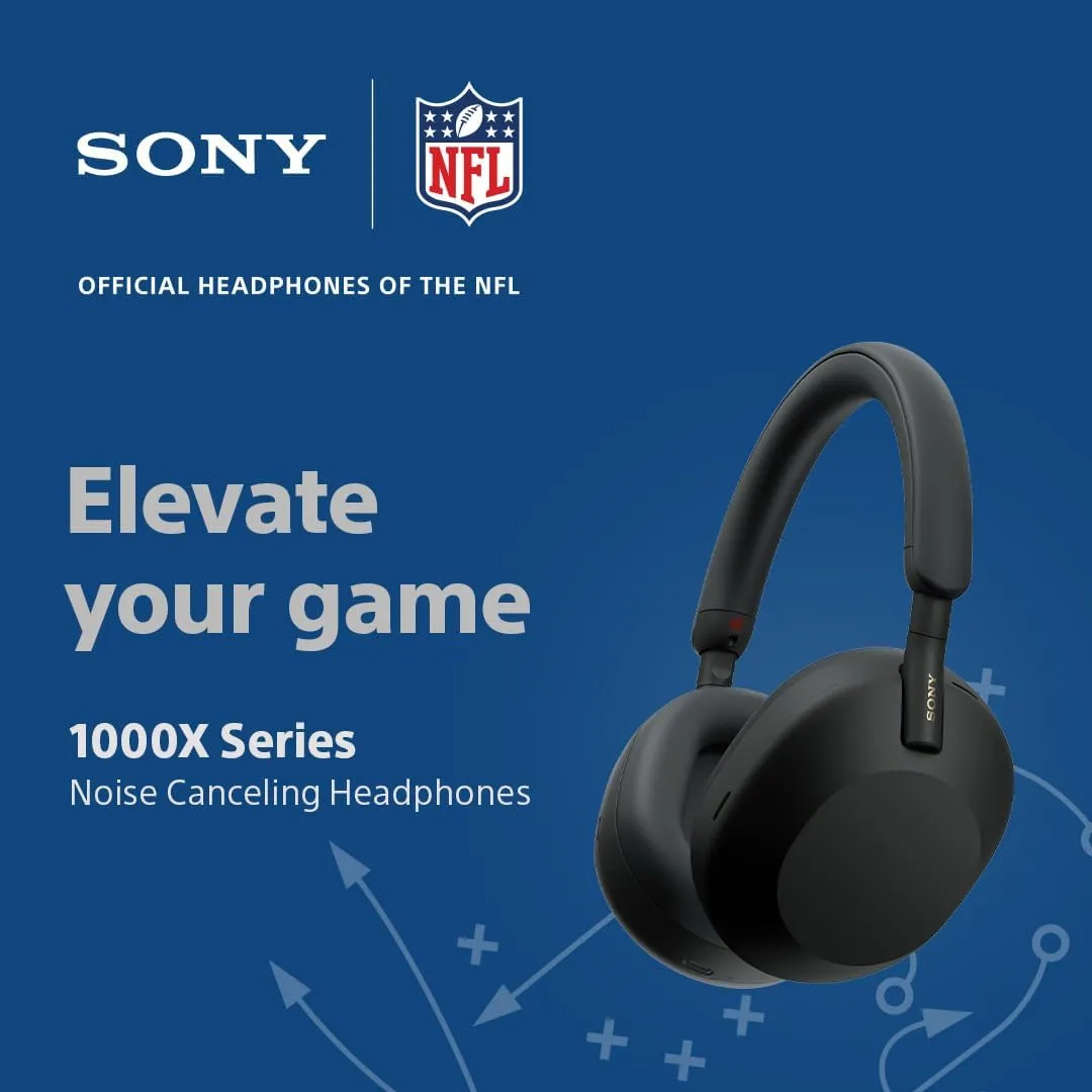 Sony WH-1000XM5 The Best Wireless Noise Canceling Headphones, Auto NC Optimizer, 30-Hour Battery, Alexa Voice Control, Black