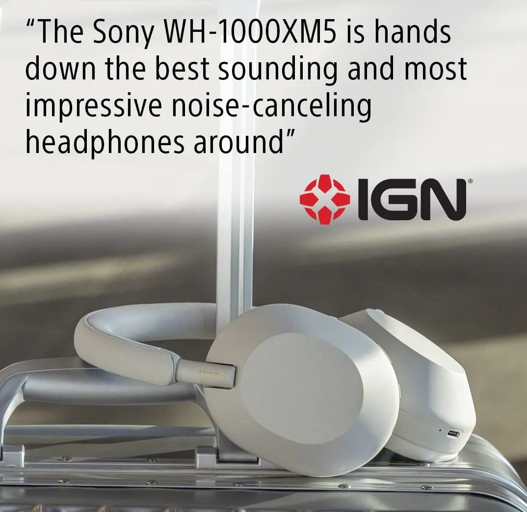 Sony WH-1000XM5 The Best Wireless Noise Canceling Headphones, Auto NC Optimizer, 30-Hour Battery, Alexa Voice Control, Midnight Blue