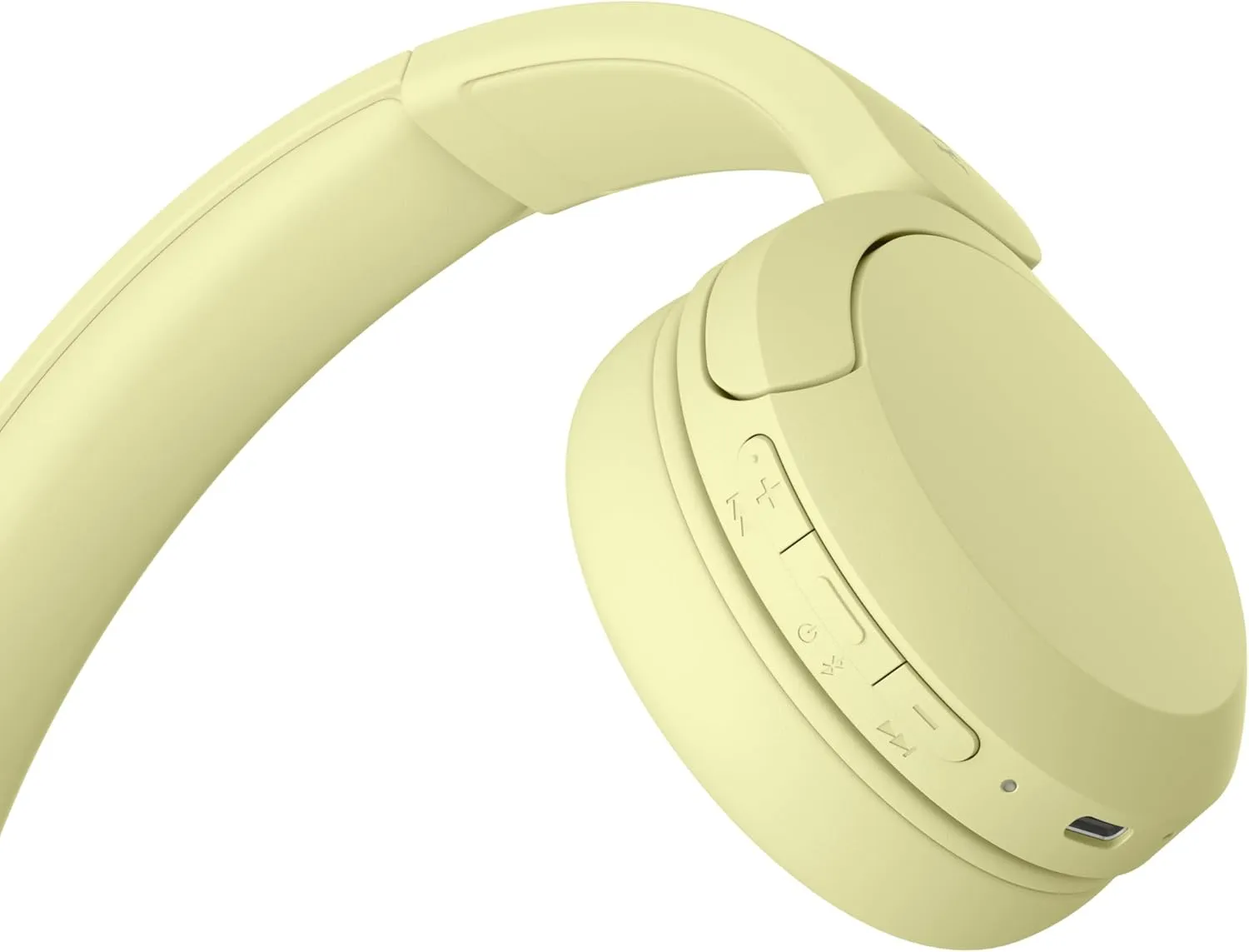 Sony WH-CH520 Wireless Headphones Bluetooth On-Ear Headset with Microphone, Yellow