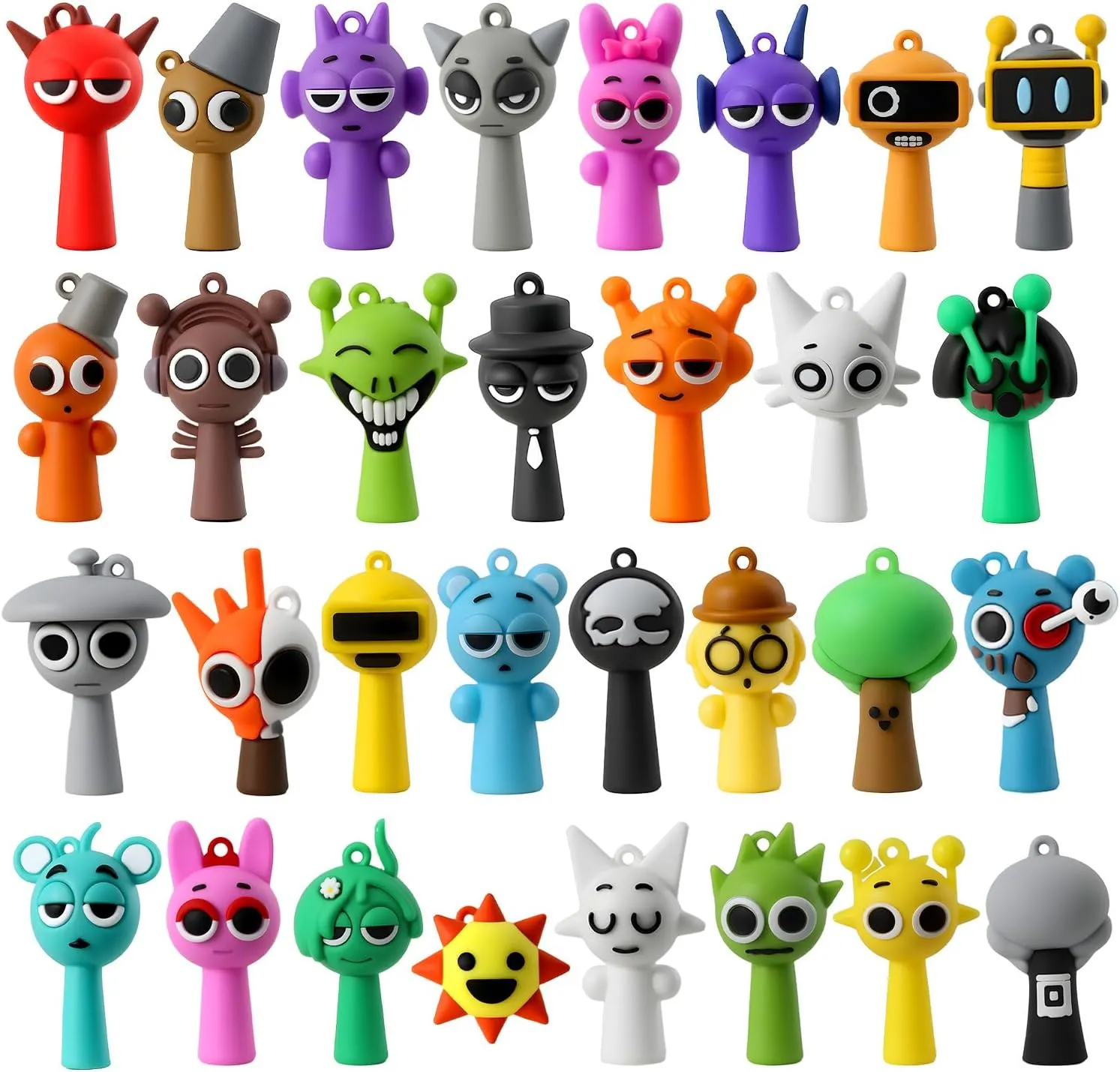 Sprunki Toys Figures Set,Sprunkies Game,Sprunki Gifts for Kids,31 Pack