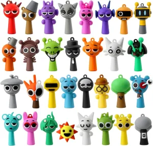 Sprunki Toys Figures Set,Sprunkies Game,Sprunki Gifts for Kids,31 Pack