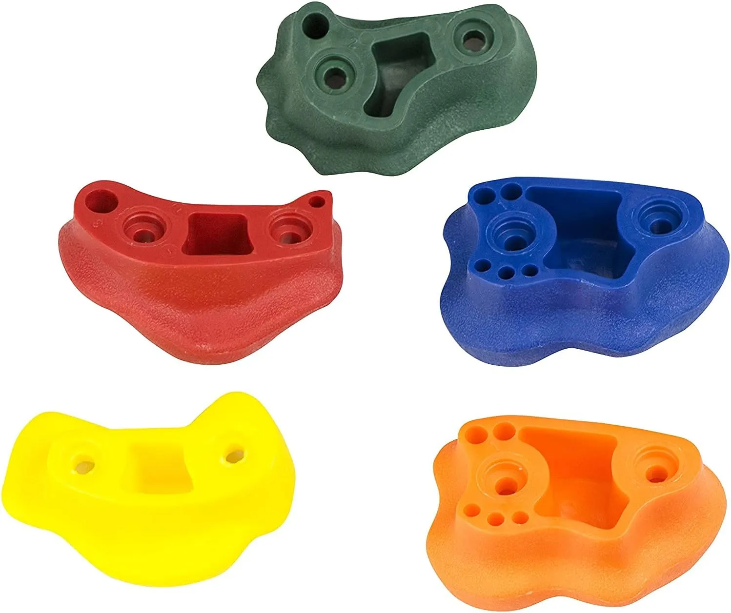 Squirrel Products Rock Climbing Holds for Kids, Deluxe Extra Large Climbing Rocks with Mounting Hardware - DIY Rock Wall Indoor & Outdoor Playground Accessories Wall Climbing Kit - Ages 3 