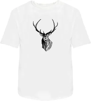 'Stag Head' Unisex T-Shirt - 100% Cotton (S-XXL) (TA010005)