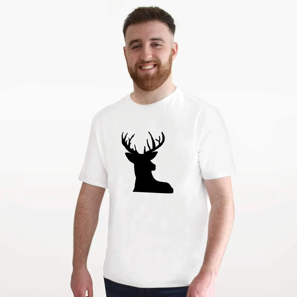 'Stag Head' Unisex T-Shirt - 100% Cotton (S-XXL) (TA018581)