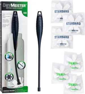 Starter Kit - Dries The Inside of Narrow Containers - Bottles, Vases, Decanters, Wine Glasses, Hydration Bladders - Reusable