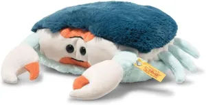 Steiff Curby Crab, Premium Stuffed Animal, Plush Toy for Girls, Boys & Kids, Soft Cuddly Friend (Blue & Orange, 8")