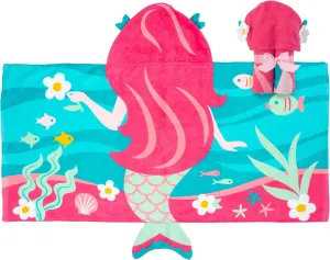 Stephen Joseph girls HOODED TOWEL, Mermaid, 46 X24 US