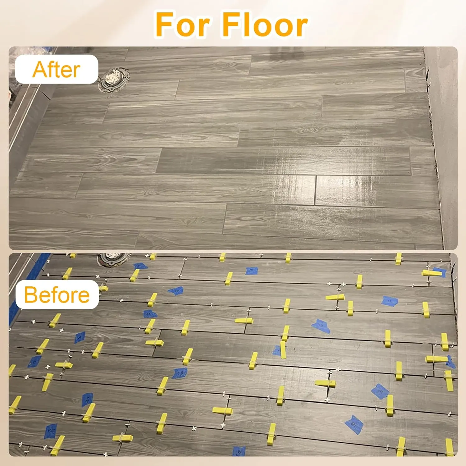 Storystore Tile Leveling System with Tile Pliers - 3000 Piece Tile Spacers Clips and 300 Piece Reusable Wedges, 1/16 Inch Tile Installation Tools Kit
