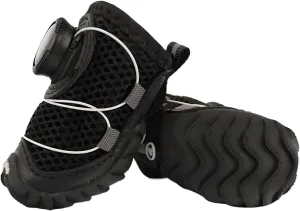 Summer Anti-Skid Breathable Dog Shoes, Suitable for Small and Medium Dogs (French Bulldog/Teddy/Beagle/Corgi/Pomeranian/VIP Dog), Used for Hard Wood Floor, Available in 5 Sizes (2Pcs) (Black, 4)