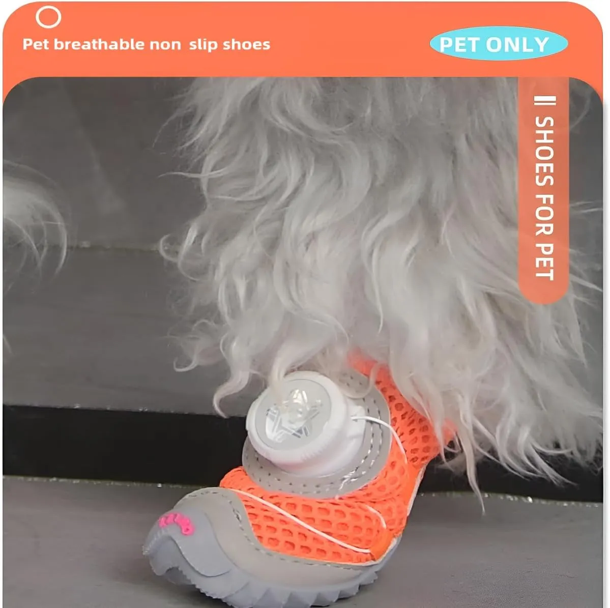 Summer Anti-Skid Breathable Dog Shoes, Suitable for Small and Medium Dogs (French Bulldog/Teddy/Beagle/Corgi/Pomeranian/VIP Dog), Used for Hard Wood Floor, Available in 5 Sizes (2Pcs) (Black, 4)
