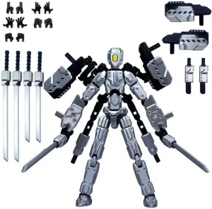 T13 Action Figures Helix Robot 8 Inch, Assembly Completed T 13,3D Printed Robo 13 - The Premium Action Figures for Sci-Fi Enthusiasts (Grey)