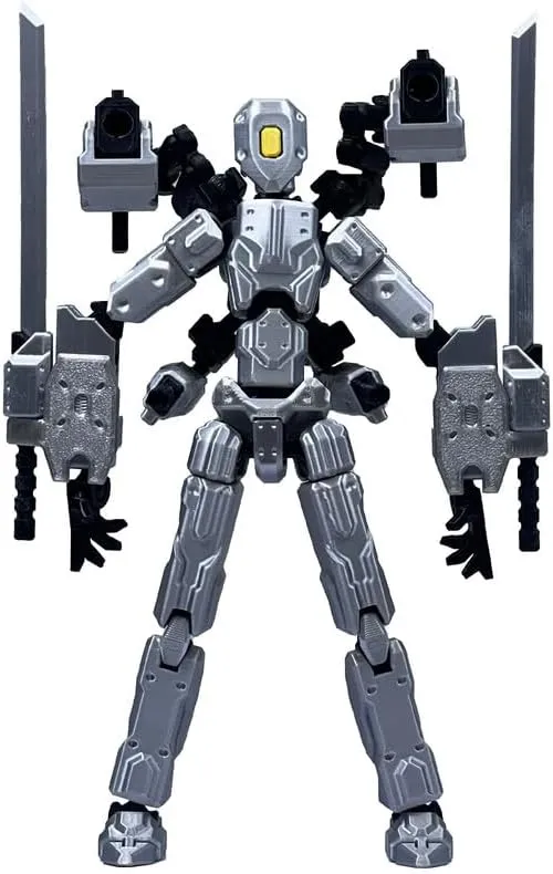 T13 Action Figures Helix Robot 8 Inch, Assembly Completed T 13,3D Printed Robo 13 - The Premium Action Figures for Sci-Fi Enthusiasts (Grey)
