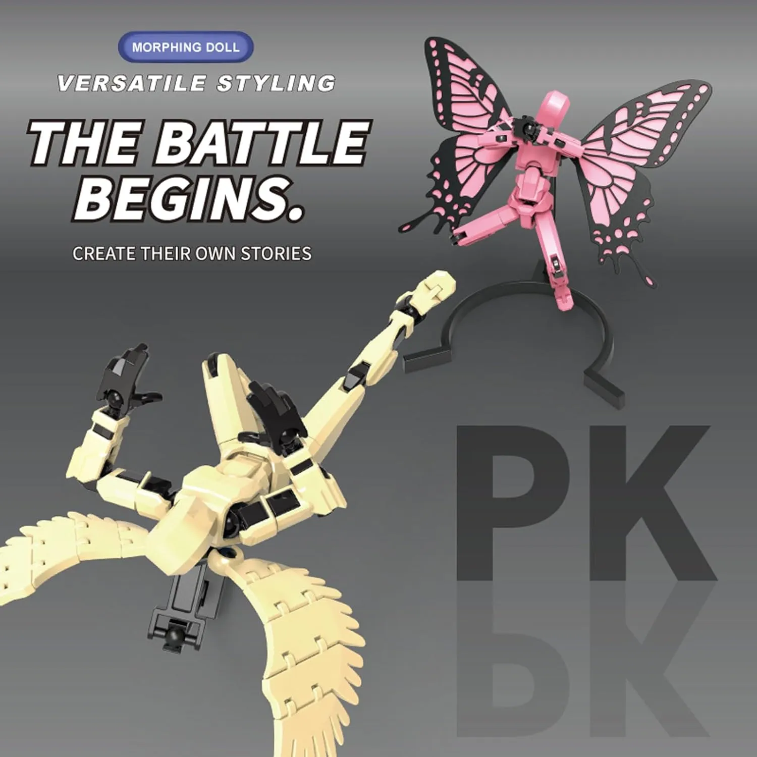 T13 Movable Dolls, 3D Printed Multi-Jointed Movable Dolls, and Movable Robot Dolls are Suitable for Desktop Decoration, Daily Interaction, Etc (Pink)