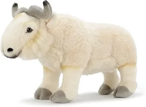 Takin Plush Toy - Lifelike 14” Takin Stuffed Animals, Soft Wild Animals Crawling Takin Stuffed Toys, Unique Plushie Toys Model Dolls Collection for Kids