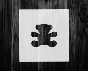 Teddy Bear Stencil, Mylar reusable stencil, Stencil, FAST SHIPPING
